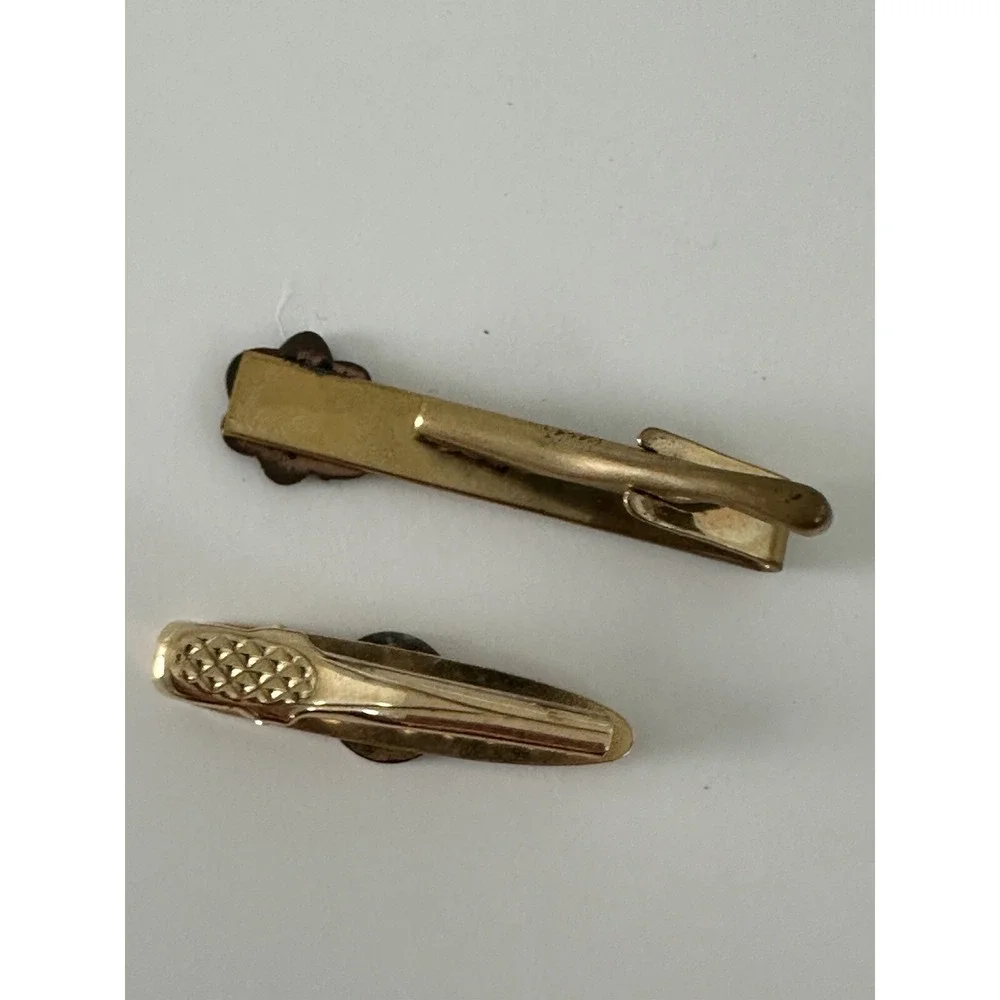 National Exchange Unity for Service Tie Clip Bar Set‎ 5 Years Gold Tone